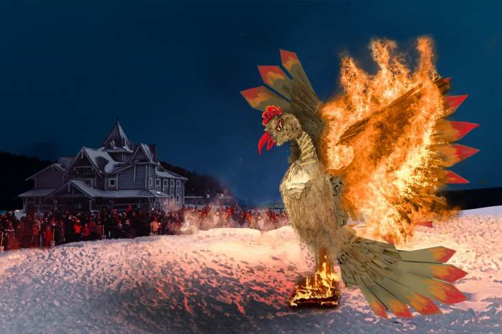 ​10-метровую Жар-птицу сожгут на Масленицу в Парке Сказов