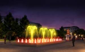 В центре Екатеринбурга установят светящийся фонтан