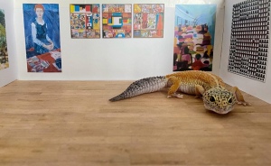 Галерея «Синара Арт» открылась в мини-версии специально для ящерицы