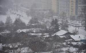 ​С раннего утра Екатеринбург засыпает снегом