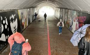 ​Художники начали создавать муралы в подземном переходе на Плотинке