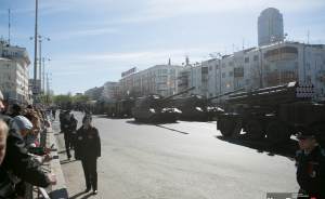 В первой репетиции парада Победы поучаствовало 160 военных машин