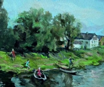 Там, где сосна с рекою говорит. Леонард Гусев и Юрий Ужегов