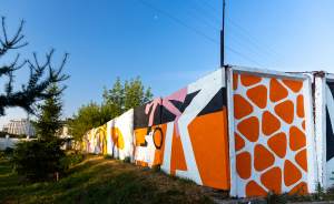 Жители Екатеринбурга превратили обычный забор в произведение искусства